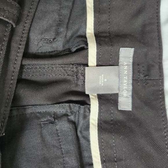 Ann Taylor Women's Black Denim Tailored Shorts 8 - Picture 4 of 5